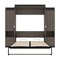 Bestar Orion 104W Queen Murphy Bed and 2 Storage Cabinets w/Pull-Out Shelves (105W), Bark Gray & Graphite 116889-000047 - alternate 2
